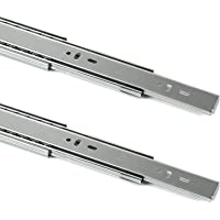 1 par (2 piezas) Guía para cajón de extracción total y SoftClosing Alto 45 mm-L 350 mm Carril de cajón